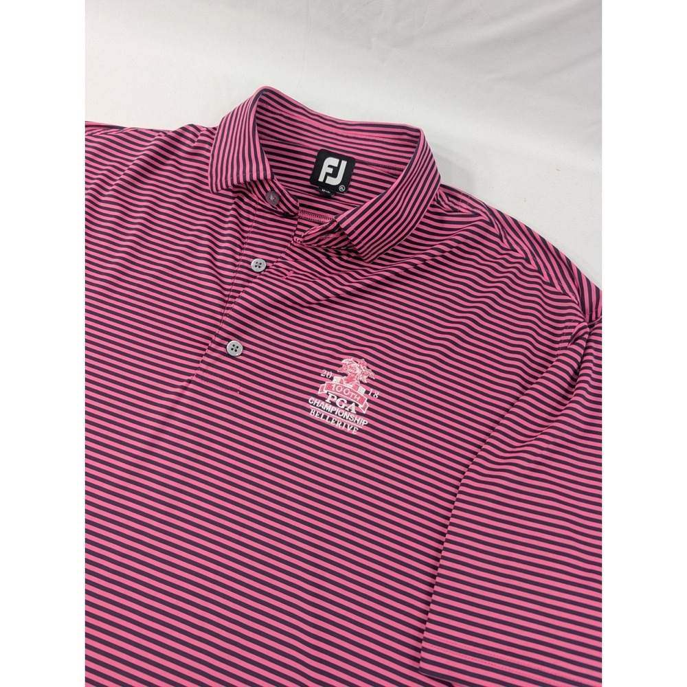 FootJoy Polo Shirt Mens XL Pink 2018 100th‎ PGA Championship Bellerive Golf